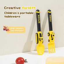 Load image into Gallery viewer, Reusable Kids Spoon &amp; Fork Set