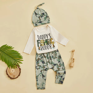 Fishing Baby Romper set 3Pcs