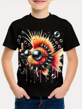 Load image into Gallery viewer, Kids Fish Graphic Short Sleeve T-Shirt