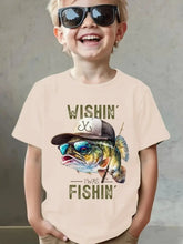Load image into Gallery viewer, Kids Fish Graphic Short Sleeve T-Shirt