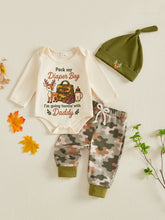 Load image into Gallery viewer, 3 pcs deer Long Sleeve Romper set