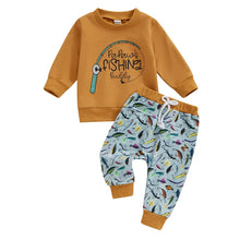 Load image into Gallery viewer, Daddy&#39;s Fishing Buddy 2Pcs Outfit