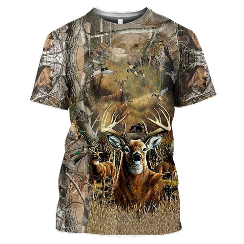Toddlers  3D Printed Camo T-Shirt - deer