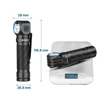 Load image into Gallery viewer, Olight Perun 3 Versatile Led Rechargeable Head Torch from Head to Hand