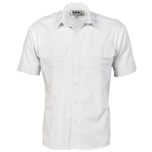 Epaulette Polyester/Cotton Work Shirt - Short Sleeve - 3213