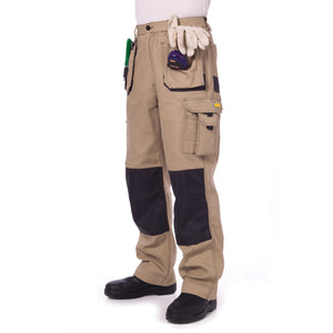 Duratex Cotton Duck Weave Tradies Cargo Pants with twin holster tool pocket - knee pads not included - 3337
