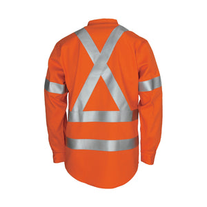 Patron saint flame retardant arc rated closed front shirt with "X" back 3M F/R R/tape - L/S - 3408