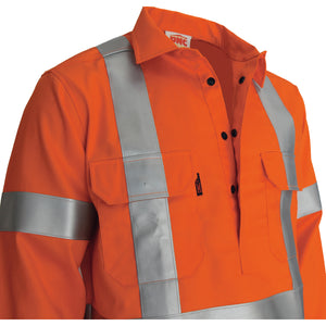 Patron saint flame retardant arc rated closed front shirt with "X" back 3M F/R R/tape - L/S - 3408