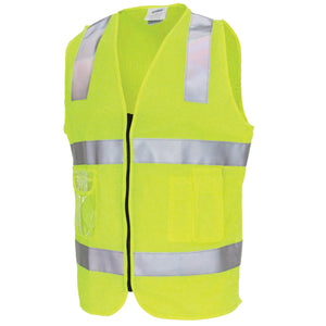 Day/Night Side Panel Safety Vest with Generic R/Tape - 3507
