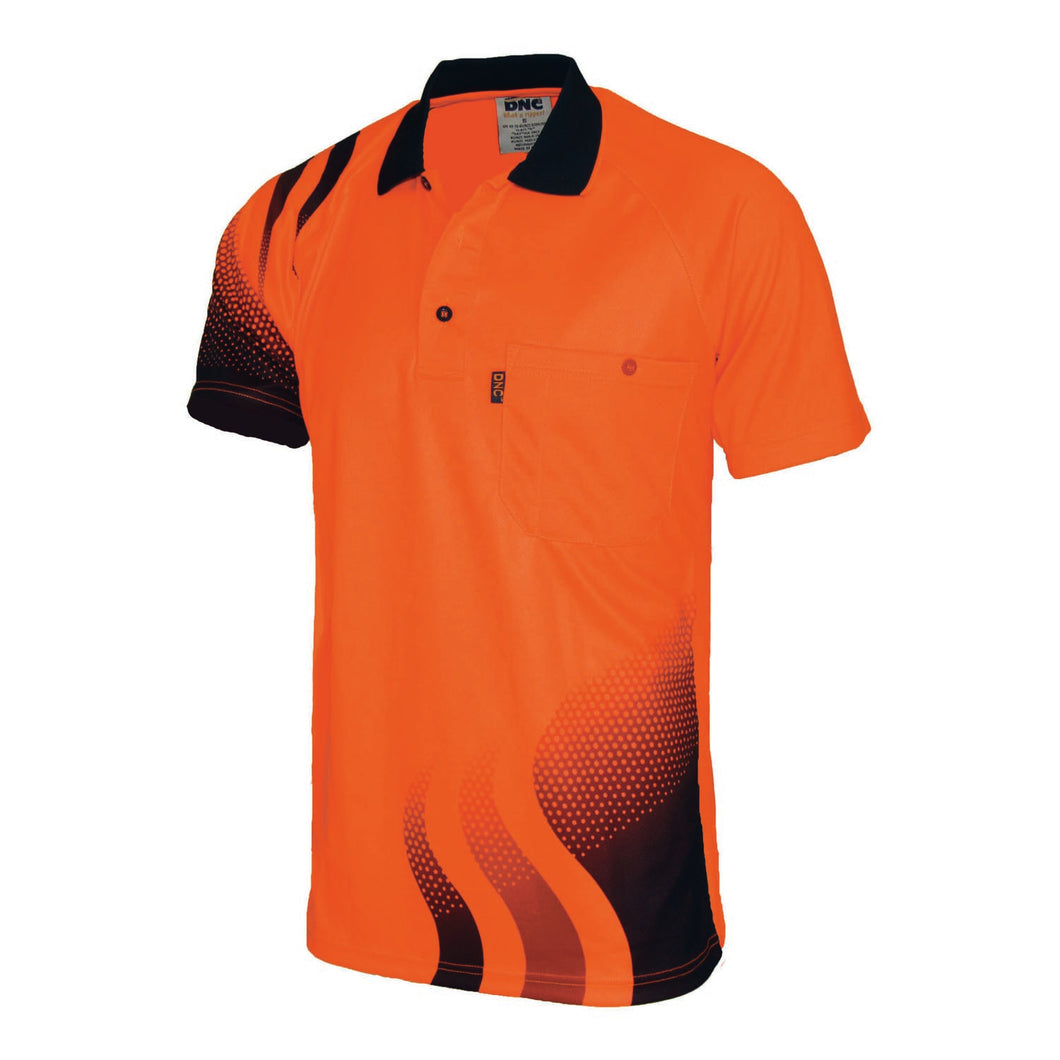 WAVE HIVIS SUBLIMATED POLO - 3563