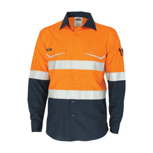 Load image into Gallery viewer, Two-Tone RipStop Cotton Shirt with Reflective CSR Tape. L/S - 3588