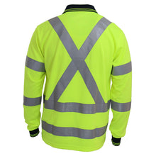 Load image into Gallery viewer, Hi-Vis &quot;X&#39; Back &amp; Bio-motion Taped Polo - 3710