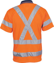 Load image into Gallery viewer, HiVis D/N Cool Breathe Polo Shirt with Cross Back R/Tape - Short Sleeve - 3712