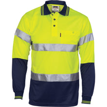 Load image into Gallery viewer, HiVis D/N Cool Breathe Polo Shirt With CSR R/Tape - Long Sleeve - 3716