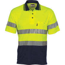 Load image into Gallery viewer, Hi Vis Two Tone Cotton Back Polos with Generic R.Tape - short sleeve - 3717
