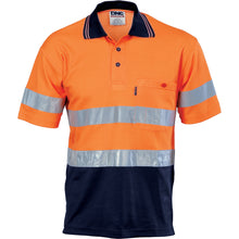 Load image into Gallery viewer, Hi Vis Two Tone Cotton Back Polos with Generic R.Tape - short sleeve - 3717