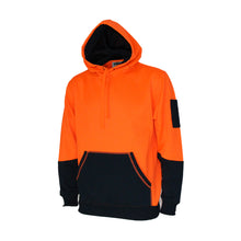 Load image into Gallery viewer, Hivis 2 tone super fleecy hoodie - 3721