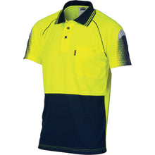 Load image into Gallery viewer, HiVis Cool-Breathe Sublimated Piping Polo - Short Sleeve - 3751