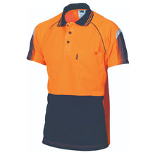 Load image into Gallery viewer, HiVis Cool-Breathe Sublimated Piping Polo - Short Sleeve - 3751