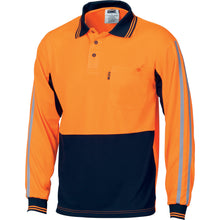 Load image into Gallery viewer, HiVis Cool-Breathe Stripe Polo - long Sleeve - 3756