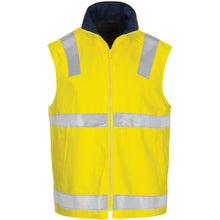 Load image into Gallery viewer, HiVis Cotton Drill Reversible Vest with Generic R/Tape - 3765