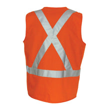 Load image into Gallery viewer, Day/Night Cross Back Cotton Safety Vests with CSR R/Tape - 3810