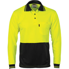 Load image into Gallery viewer, HiVis Two Tone Cool Breathe Polo Shirt, Long Sleeve - 3813