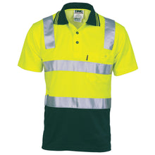 Load image into Gallery viewer, Cotton Back HiVis Two Tone Polo Shirt with CSR R/ Tape - Short sleeve - 3817