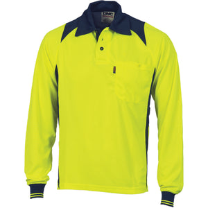 Cool Breathe Action Polo Shirt - Long Sleeve - 3894