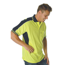 Load image into Gallery viewer, Poly/Cotton Contrast Panel Polo - Short Sleeve - 3895