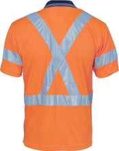 Load image into Gallery viewer, Hivis D/N Cool Breathe Polo Shirt With Cross Back R/Tape - Short Sleeve - 3912
