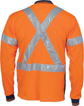 Load image into Gallery viewer, Hivis D/N Cool-Breathe Polo Shirt With Cross Back R/Tape - Long Sleeve - 3914