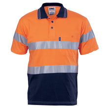 Load image into Gallery viewer, Hivis Cool-Breeze Cotton Jersey Polo With CSR R/Tape - S/S - 3915