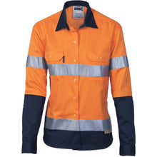 Load image into Gallery viewer, Ladies HiVis Two Tone Drill Sh irt with 3M R/Tape - Long sleeve - 3936