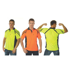 Load image into Gallery viewer, Cool Breathe Stripe Panel Polo Shirt - Short Sleeve - 3979
