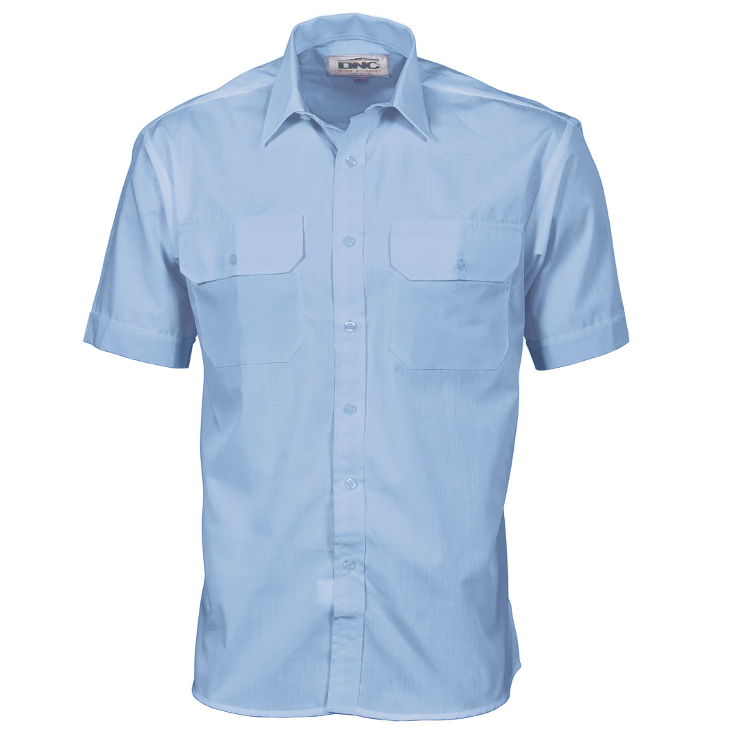 Polyester Cotton Work Shirt - Short Sleeve - 3211