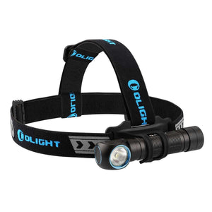 Olight H2R 2300 lumen rechargeable LED headlamp and angle torch
