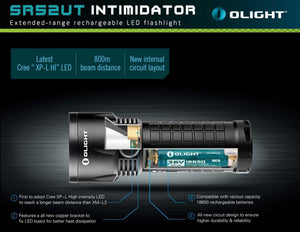 Olight SR52UT Intimidator XP-L HI 800m rechargeable kit