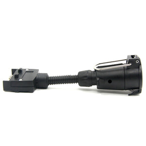 7 Pin Trailer Connector Plug Adaptor Round Female to Flat Male