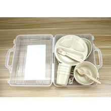 Load image into Gallery viewer, 24 Pieces Plastic Reusable Tableware Set