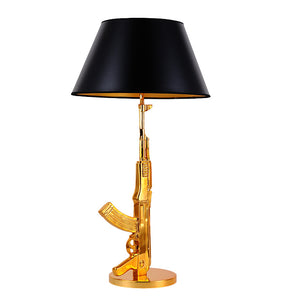 Gun Table Lamps (Available in Gold or Silver)