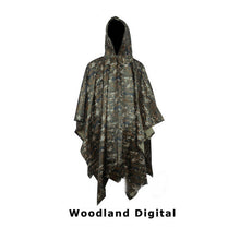 Load image into Gallery viewer, Waterproof Camouflage Poncho