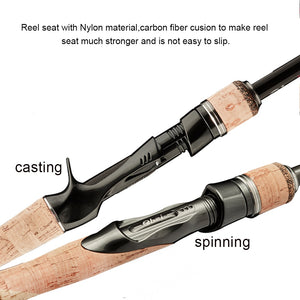 Bait casting or spinning fishing rod