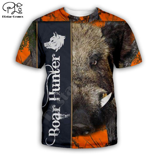 3D Boar Hunter T-shirt