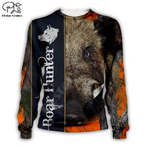3D Boar Hunter Sweat Shirt