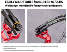 Load image into Gallery viewer, 19-70lbs Archery Right Handed Compound Bow Set