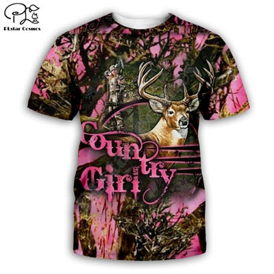 3D Country Girl T-shirt