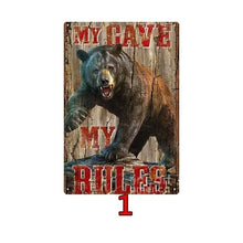 Load image into Gallery viewer, Man Cave Hunting Metal Signs
