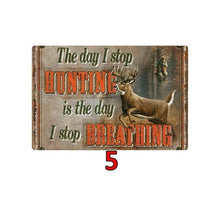 Load image into Gallery viewer, Man Cave Hunting Metal Signs
