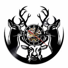 Load image into Gallery viewer, Wall Clock Wild Deer Hunters